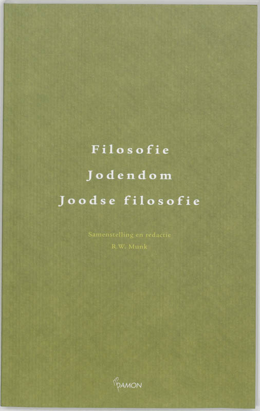 Omslag van Filosofie, Jodendom, Joodse filosofie