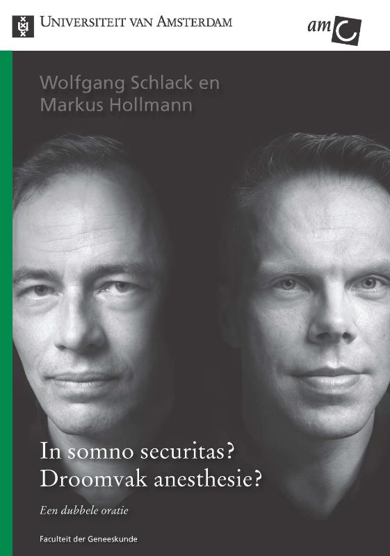 Omslag van In somno securitas?Droomvak anesthesie?