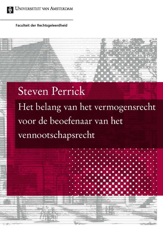 Omslag van Het belang van het vermogensrecht voor de beoefenaar van het vennootschapsrecht