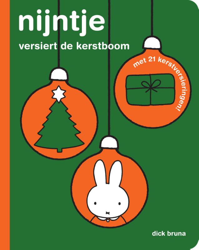 Omslag van nijntje versiert de kerstboom