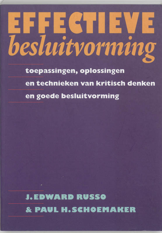 Omslag van Effectieve besluitvorming