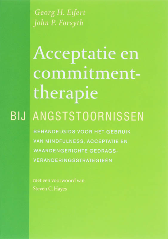 Omslag van Acceptatie en commitmenttherapie bij angststoornissen