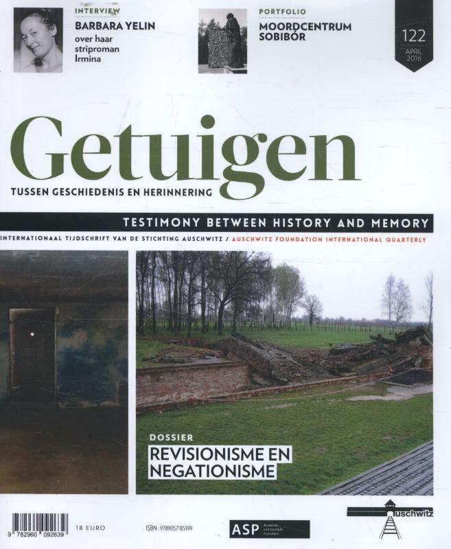 Omslag van Getuigen tussen geschiedenis en herinnering