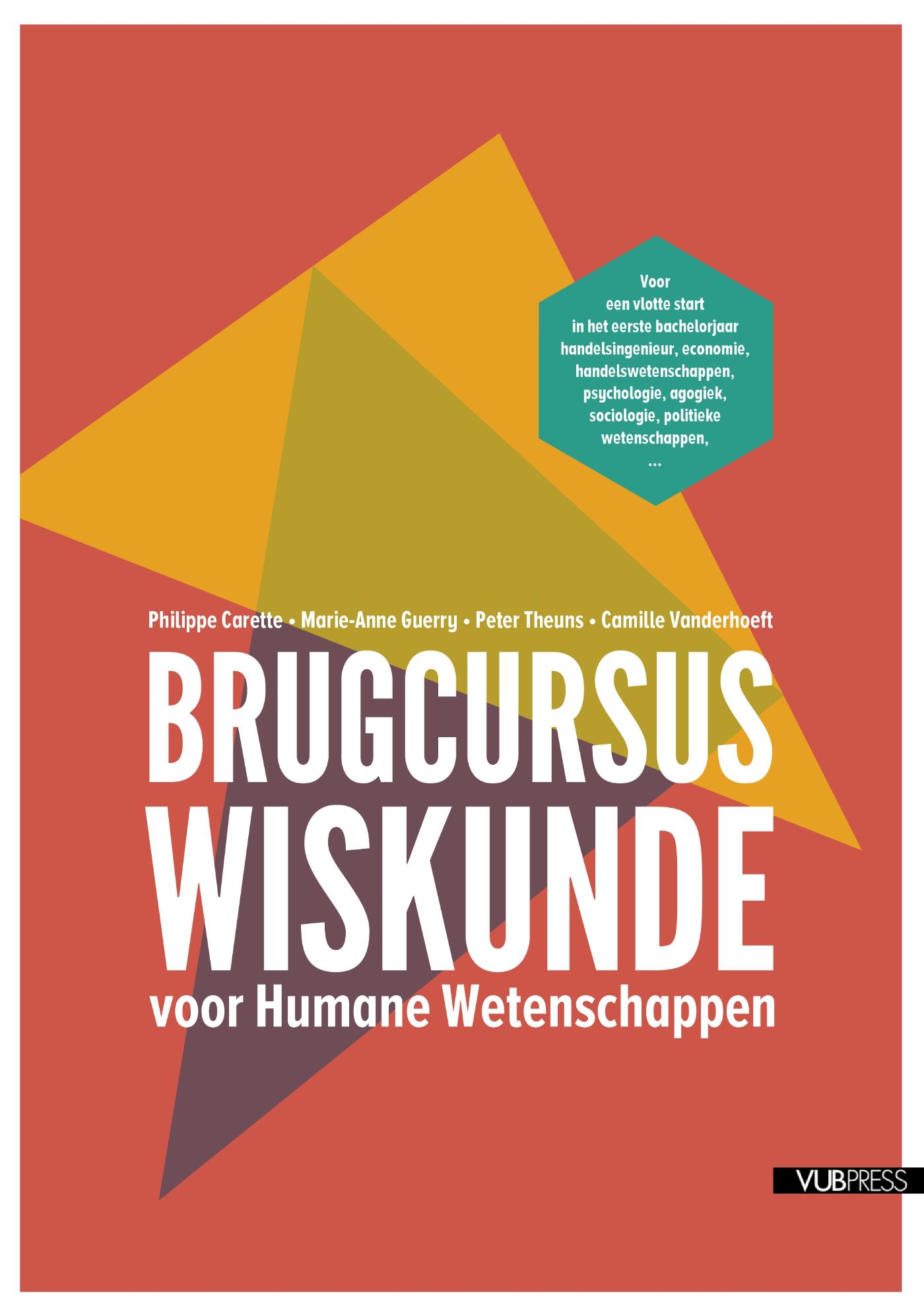 Omslag van Brugcursus wiskunde voor humane wetenschappen