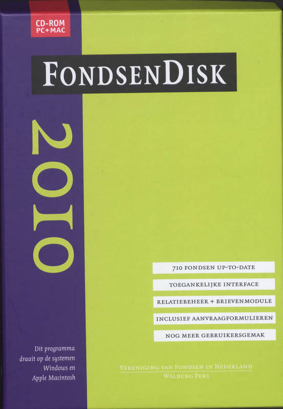 Omslag van FondsenDisk 2010