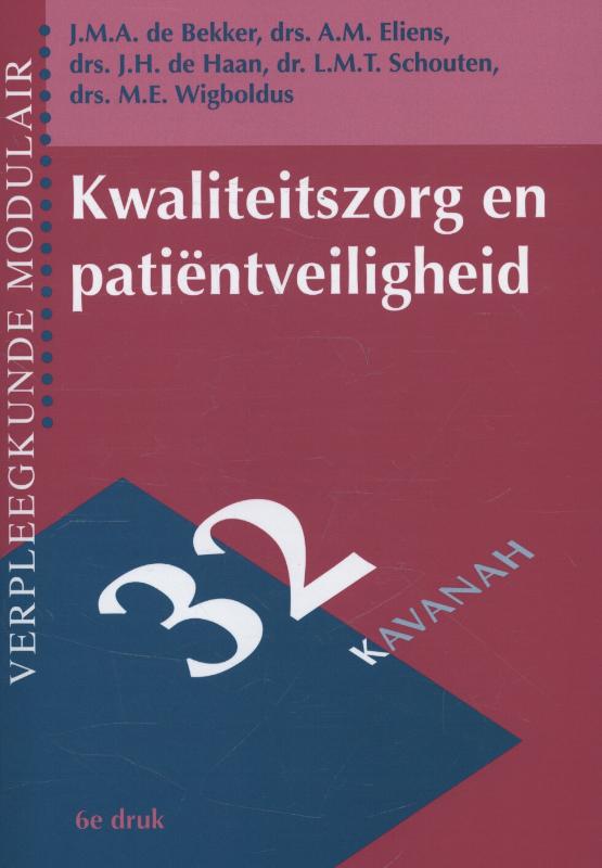 Omslag van Kwaliteitszorg en patientveiligheid