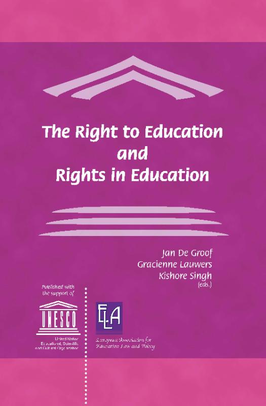 Omslag van The Right to Education and Rights in Education