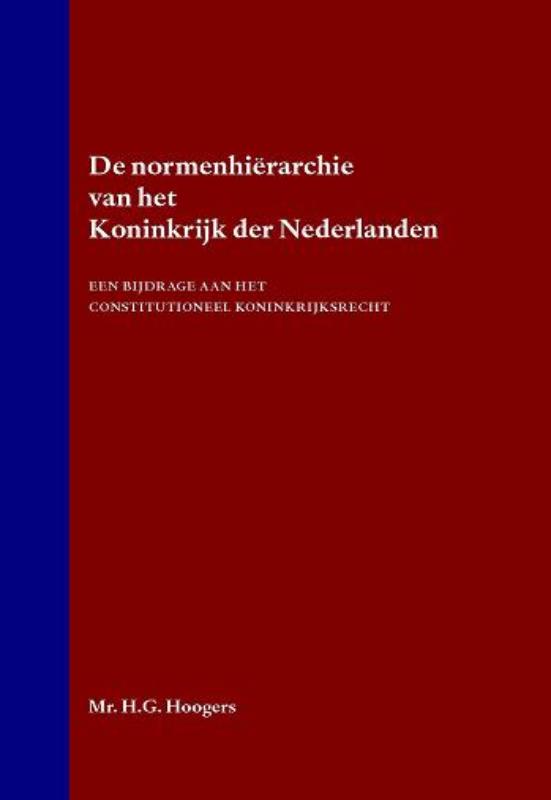 Omslag van De normenhiërarchie van het Koninkrijk der Nederlanden