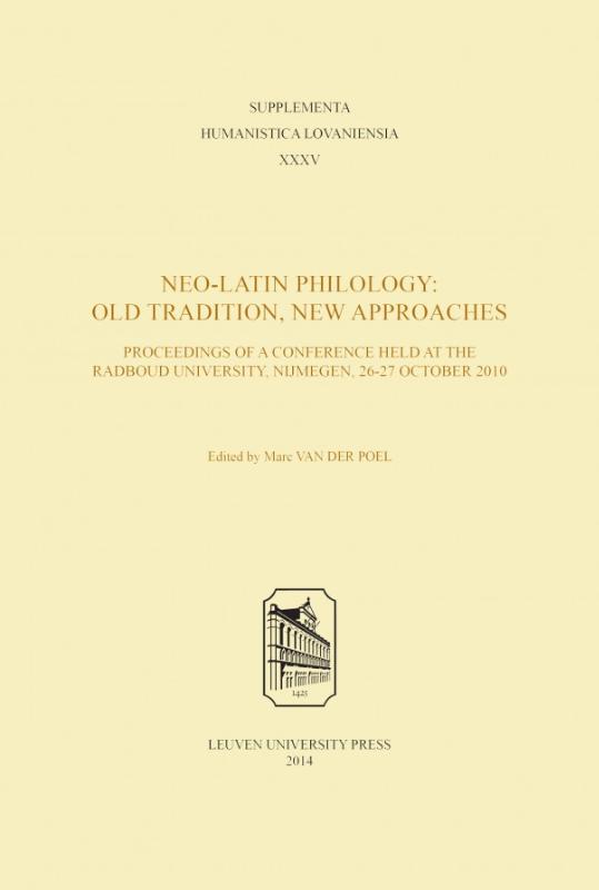 Omslag van Neo-latin philology: old tradition, new approaches