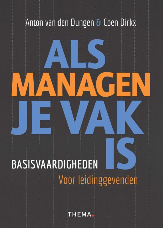 Omslag van Als managen je vak is