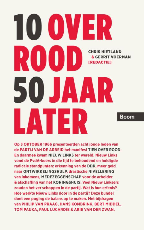 Omslag van 10 over rood 50 jaar later
