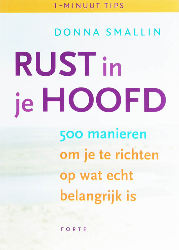 Omslag van Rust in je hoofd