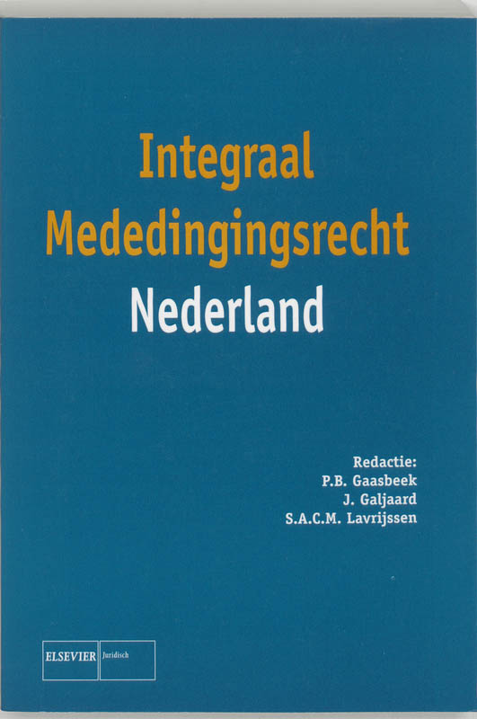 Omslag van Integraal mededingingsrecht NL