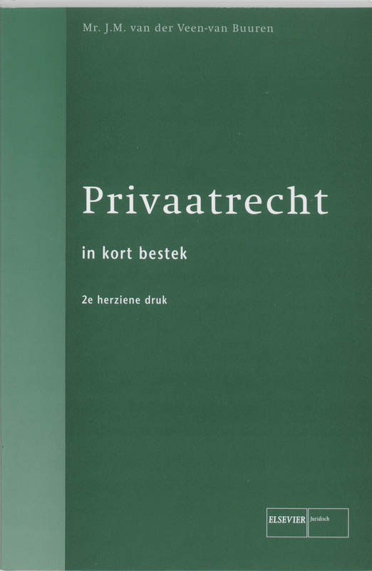 Omslag van Privaatrecht in kort bestek