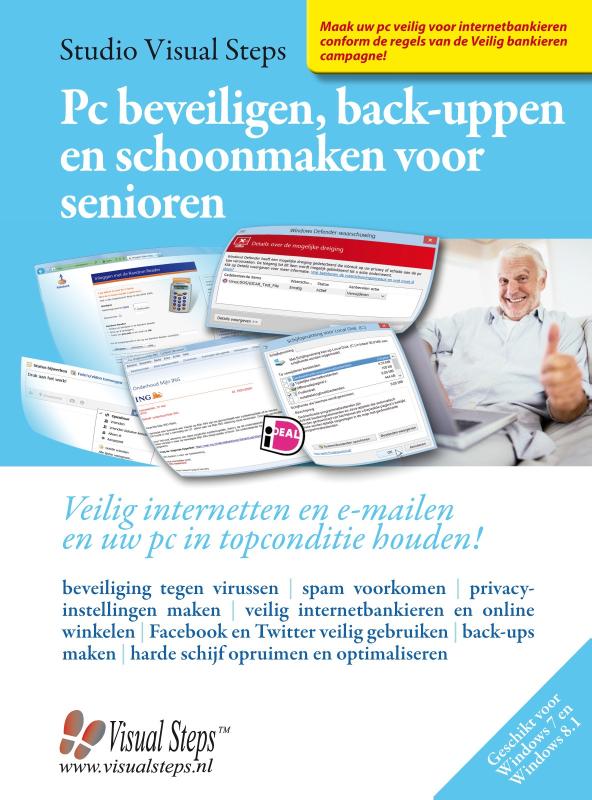 Omslag van Pc beveiligen, back-uppen en schoonmaken voor senioren