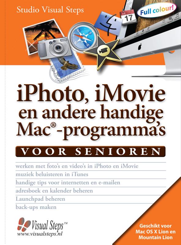 Omslag van iPhoto iMovie en andere handige Mac programmas voor senioren