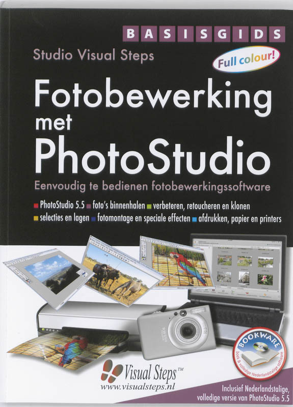 Omslag van Basisgids fotobewerking met PhotoStudio