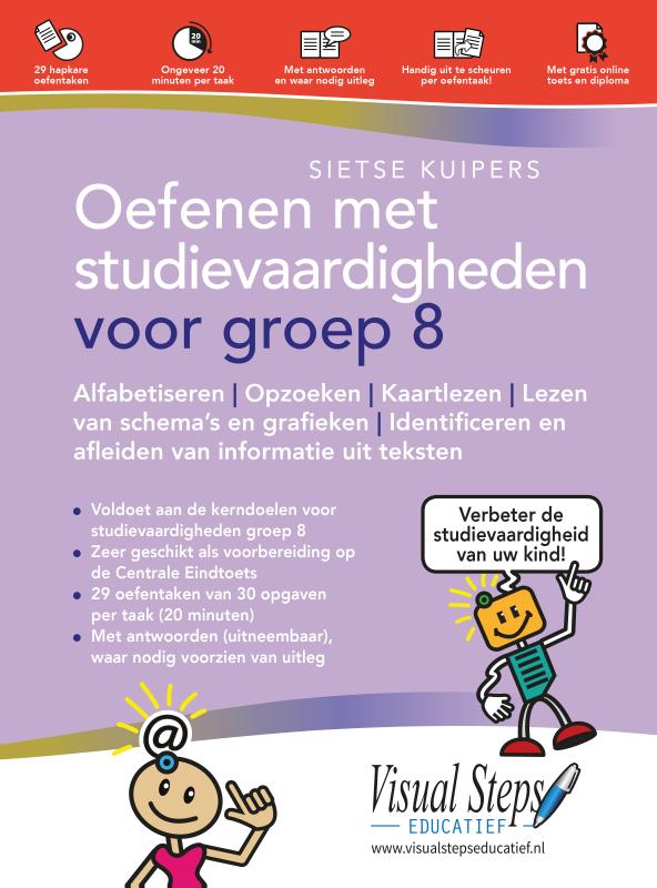Omslag van Oefenen met studievaardigheden voor groep 8