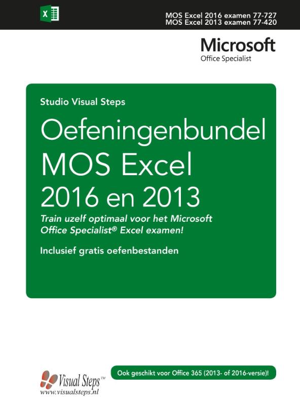Omslag van Oefeningenbundel MOS Excel 2016 en 2013 basis