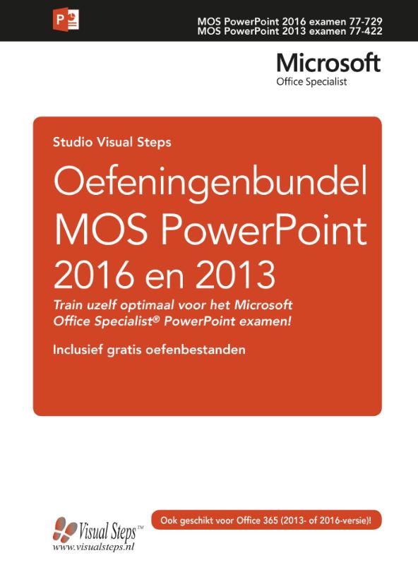 Omslag van Oefeningenbundel MOS PowerPoint 2016 en 2013