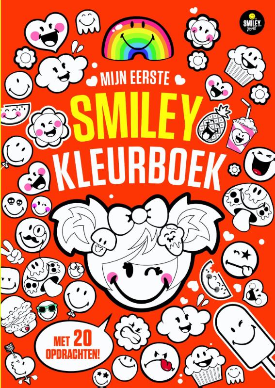 Omslag van Mijn eerste Smiley kleurboek - met 12 kleurpotloden