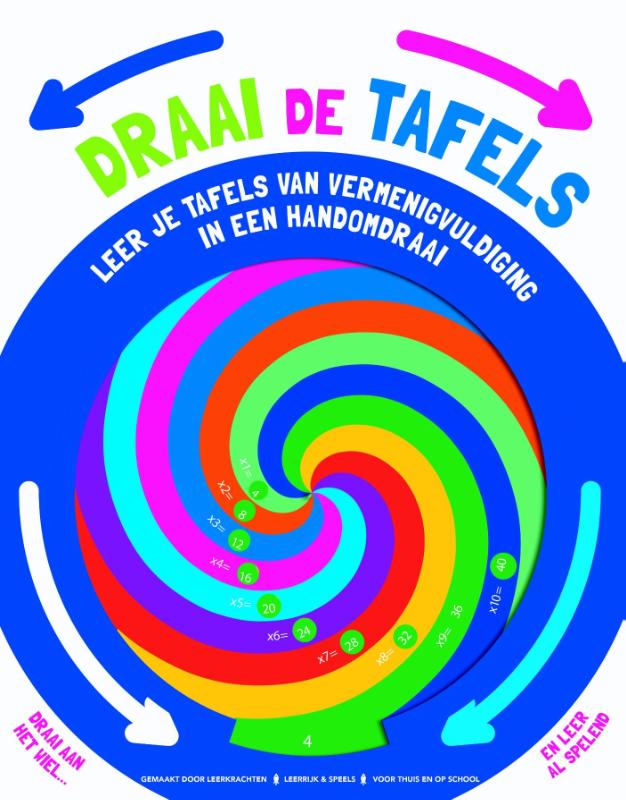Omslag van Leer je tafels van vermenigvuldiging in een handomdraai