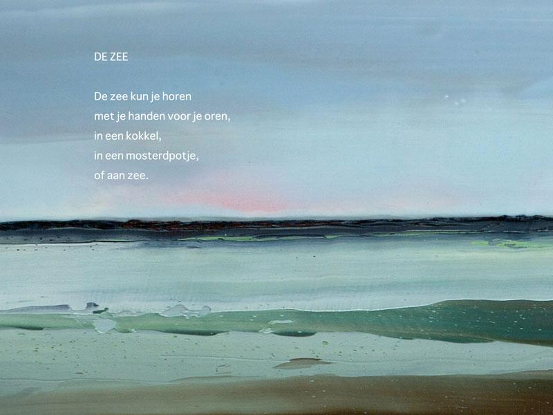 Omslag van De zee poeziekaarten