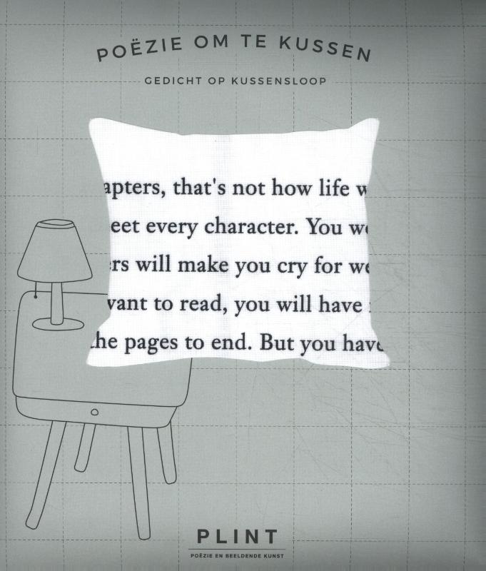 Omslag van Plint kussensloop 'You can't skip chapters'