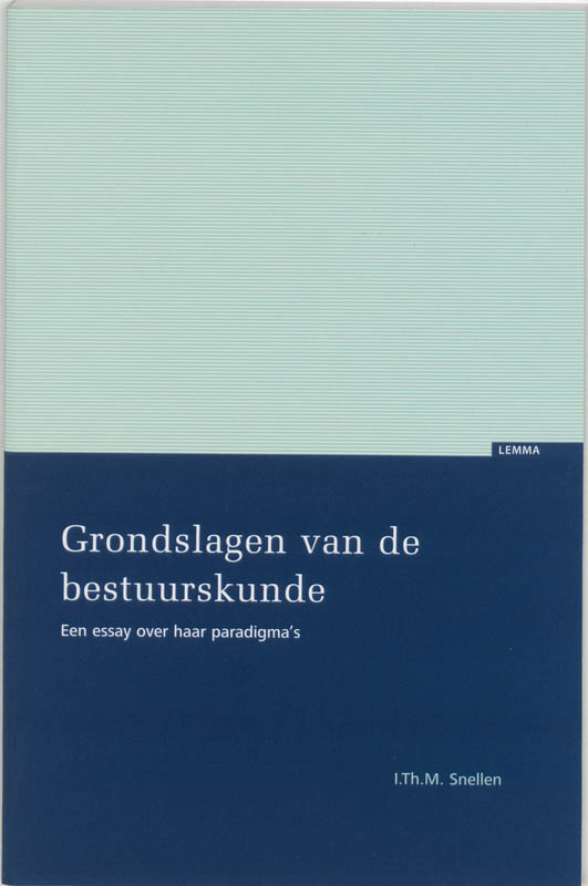Omslag van Grondslagen van de bestuurskunde