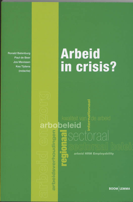 Omslag van Arbeid in crisis