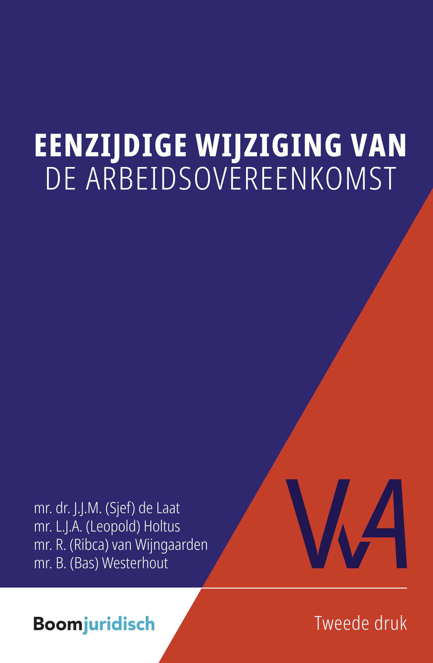 Omslag van Eenzijdige wijziging van de arbeidsovereenkomst