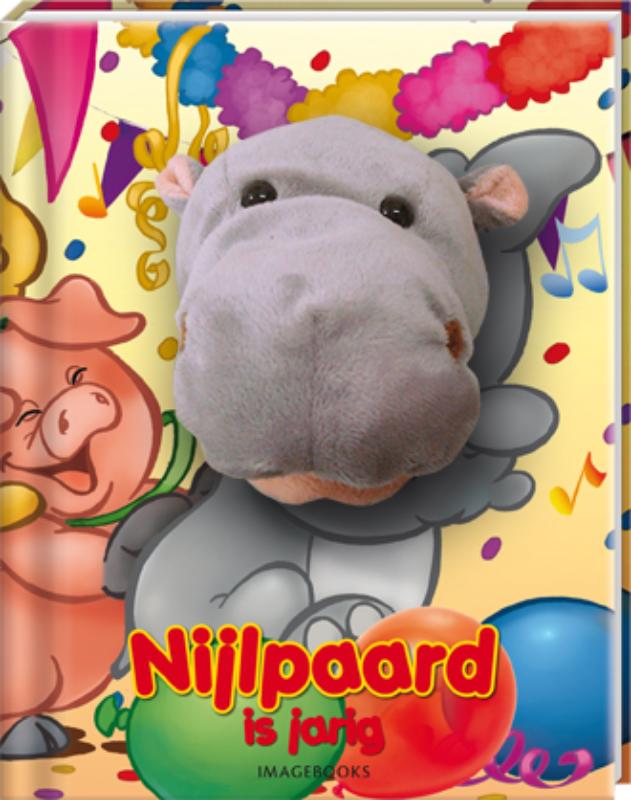 Omslag van Nijlpaard is jarig (handpopboek)