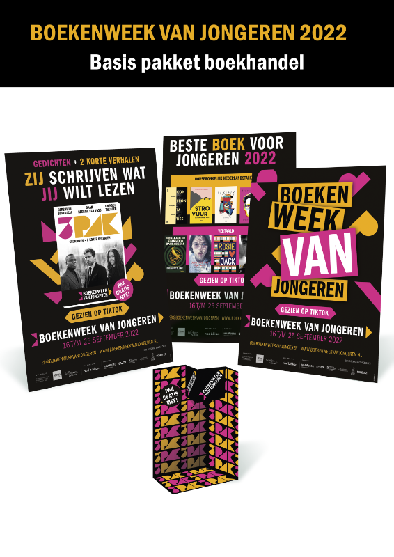 Omslag van Boekenweek van Jongeren 2022 POS pakket Basis