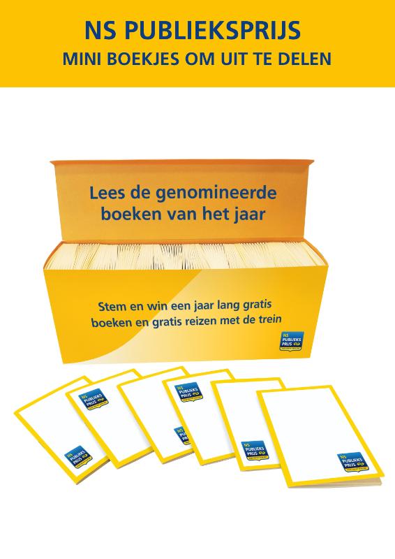 Omslag van NS Publieksprijs Boekhandel mini boekjes 2021