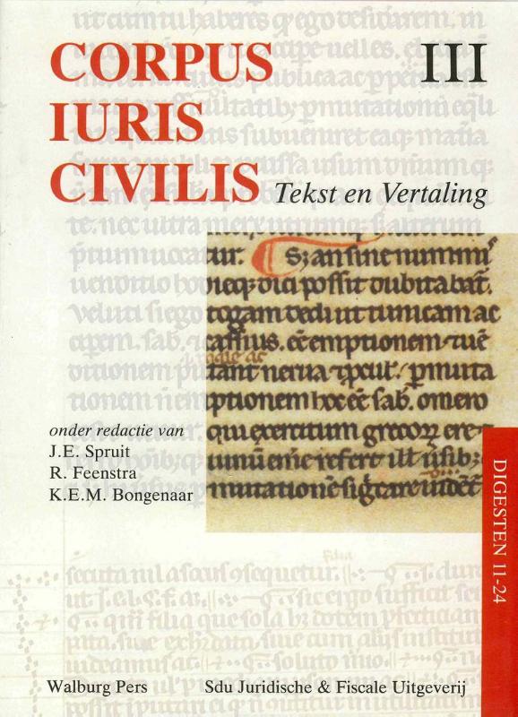 Omslag van III Digesten 11-24