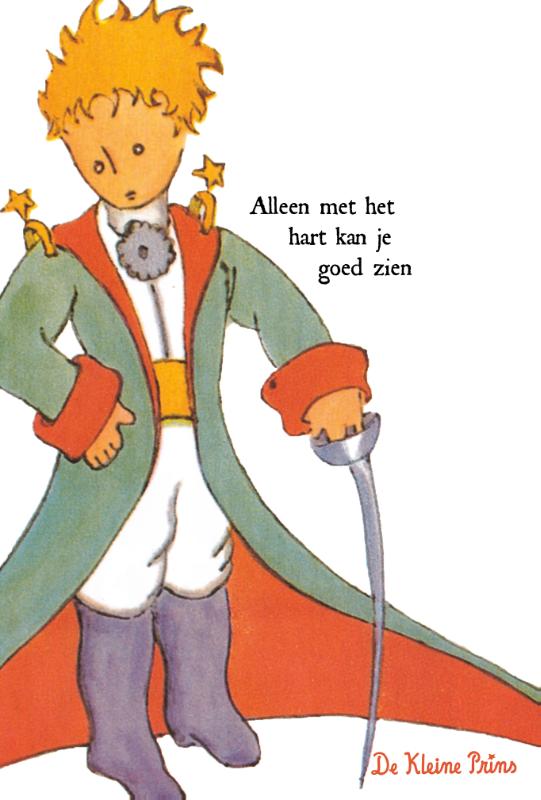 Omslag van De Kleine Prins wenskaarten met envelop,set 10 ex.assorti