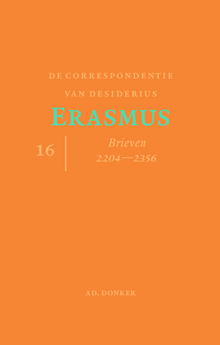 Omslag van De correspondentie van Desiderius Erasmus