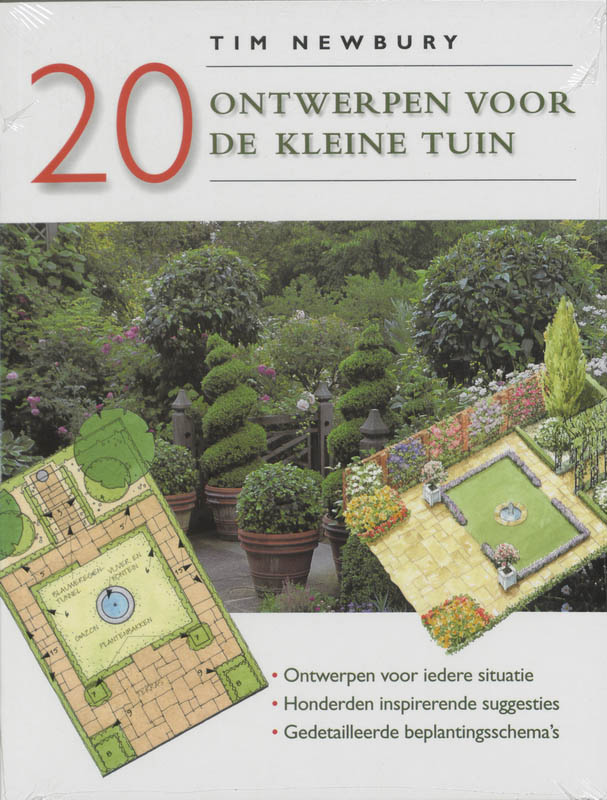 Omslag van 20 ontwerpen voor de kleine tuin