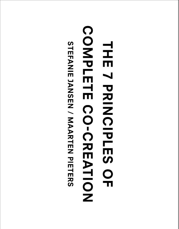 Omslag van The 7 principles of complete co-creation