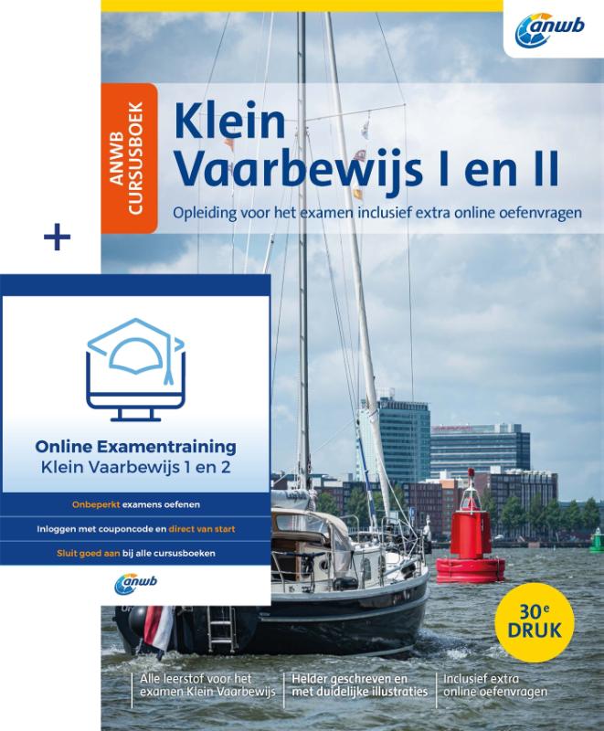 Omslag van ANWB Cursusboek Klein Vaarbewijs I en II