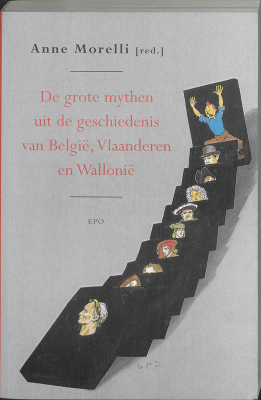 Omslag van De grote mythen uit de geschiedenis van Belgie, Vlaanderen en Wallonie