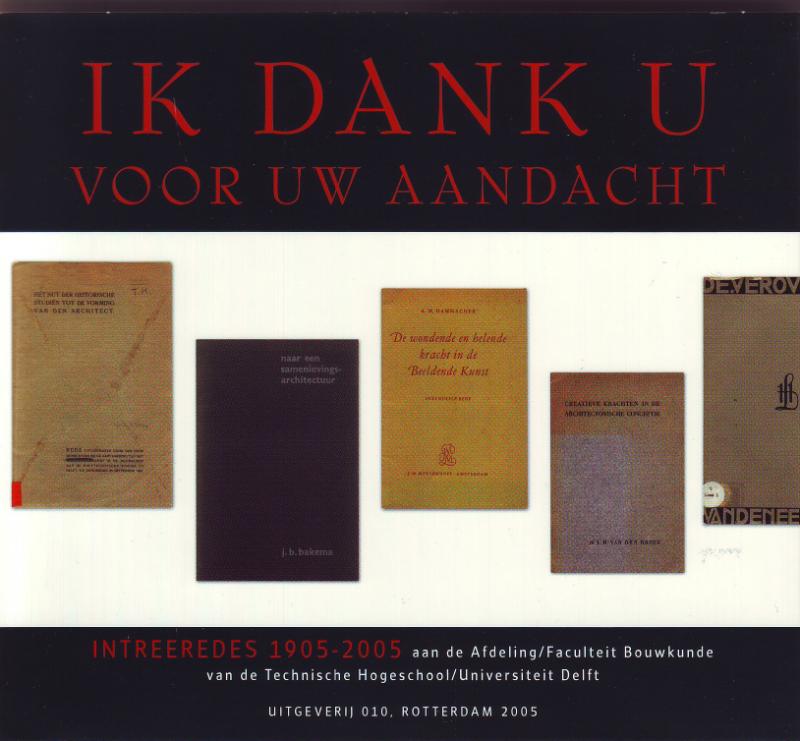 Omslag van Ik dank voor uw aandacht