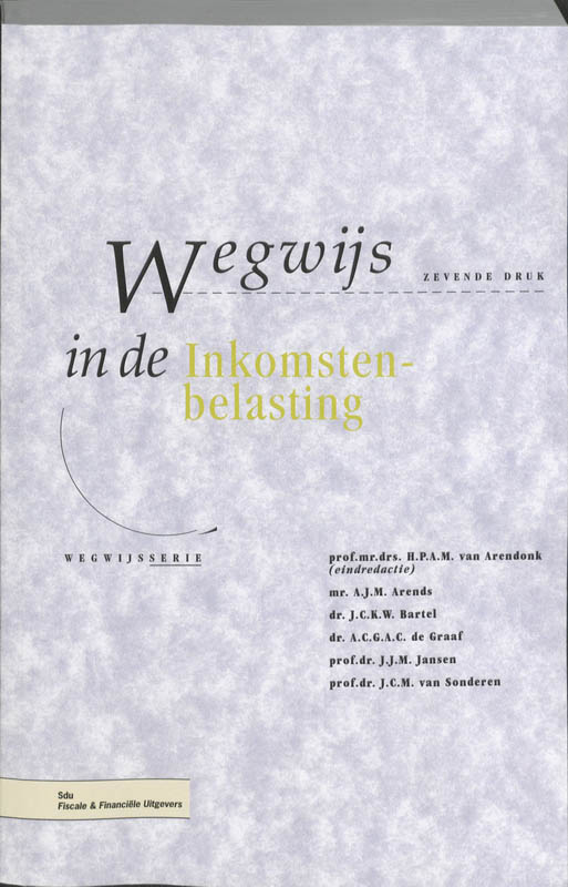 Omslag van Wegwijs in de Inkomstenbelasting