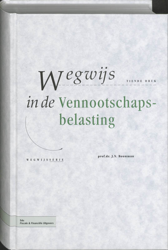 Omslag van Wegwijs in de Vennootschapsbelasting