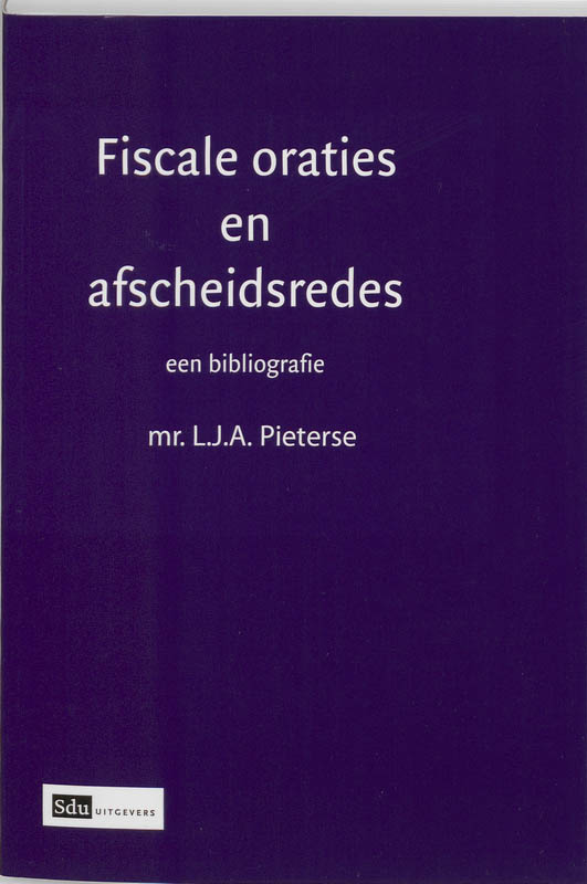 Omslag van Fiscale oraties en afscheidsredes