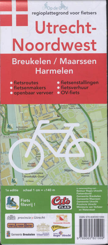 Omslag van Citoplan fietsplattegrond Utrecht Noord-West