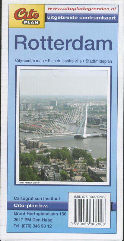 Omslag van Uitgebreide centrumplattegrond Rotterdam