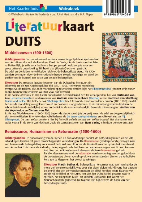 Omslag van Literatuurkaart Duits