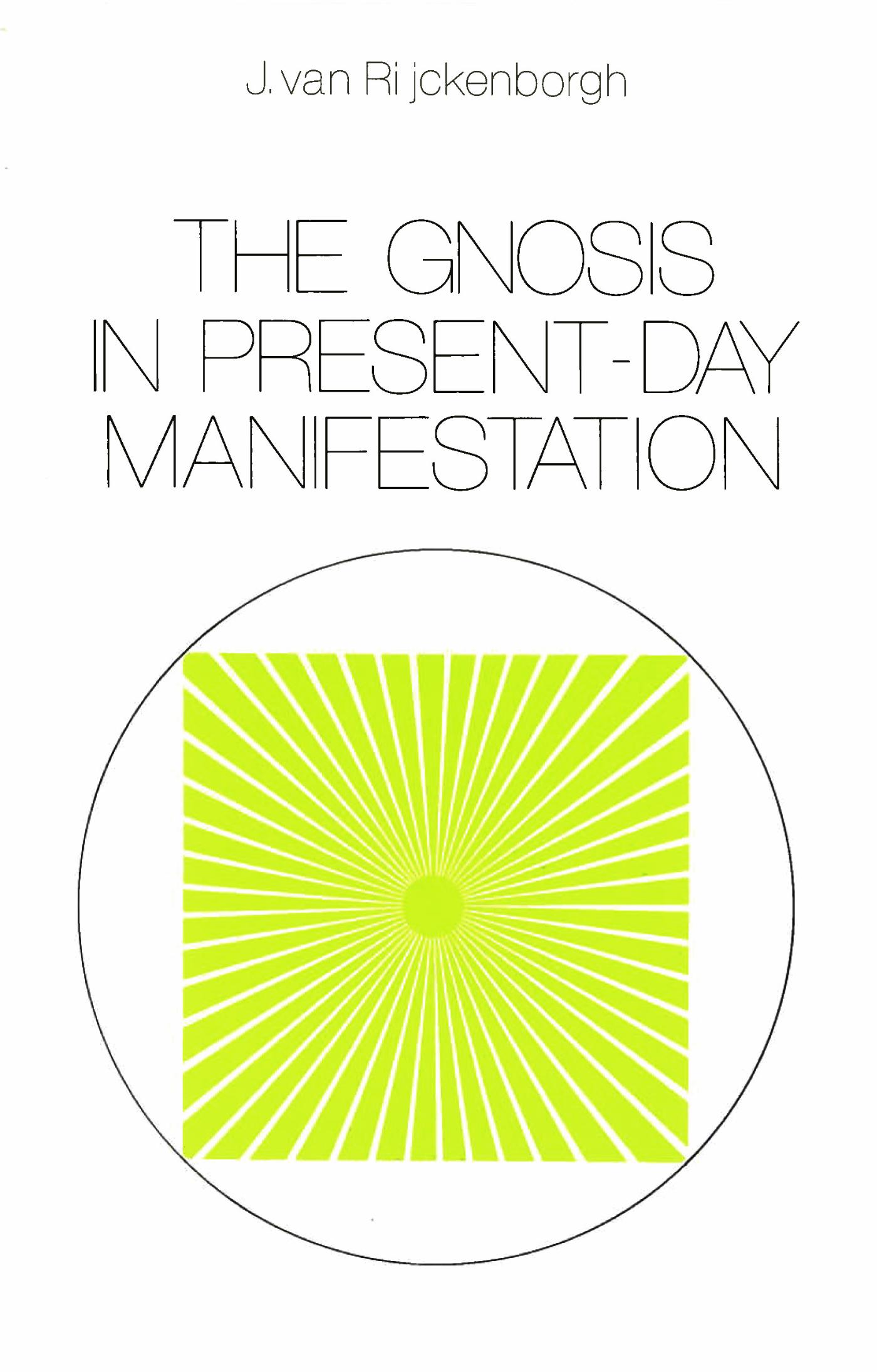 Omslag van The Gnosis in Present-day Manifestation
