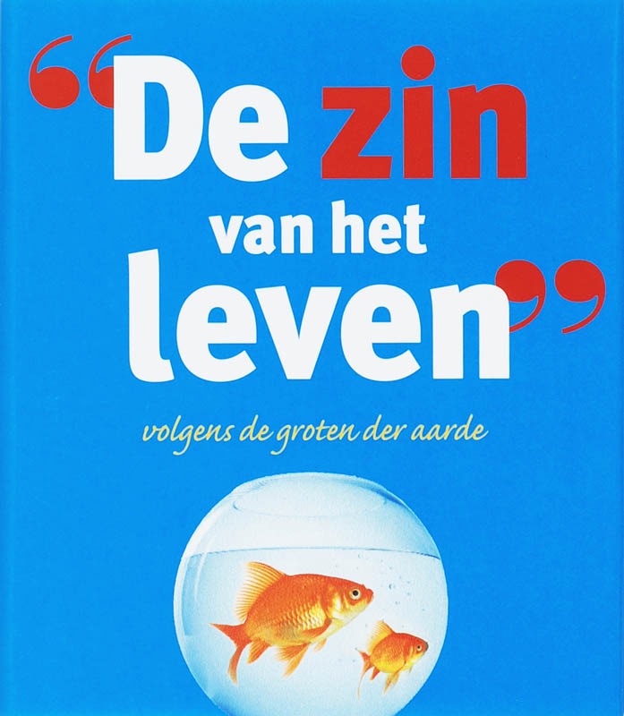 Omslag van De zin van het leven